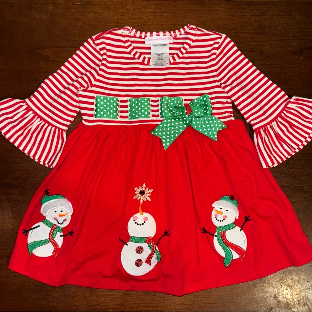 Bonnie Jean Toddler Christmas Dress 3T NWOT